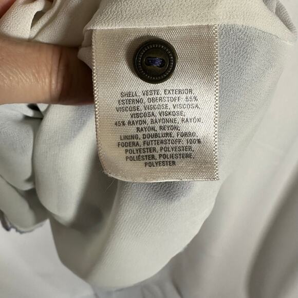 Maeve Anthropologie Blue White Plaid Windowpane Devery Dress Sz L Coastal Preppy - Picture 9 of 12